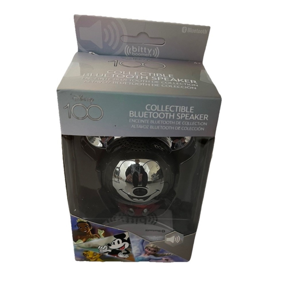 (J1/2)Disney 100 Collectible Bluetooth Speaker Bitty Boomers Mickey  Mouse